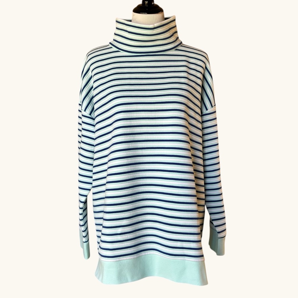 NWT  Talbots TEXTURED FUNNEL NECK PULLOVER SZ XL - Picture 2 of 8